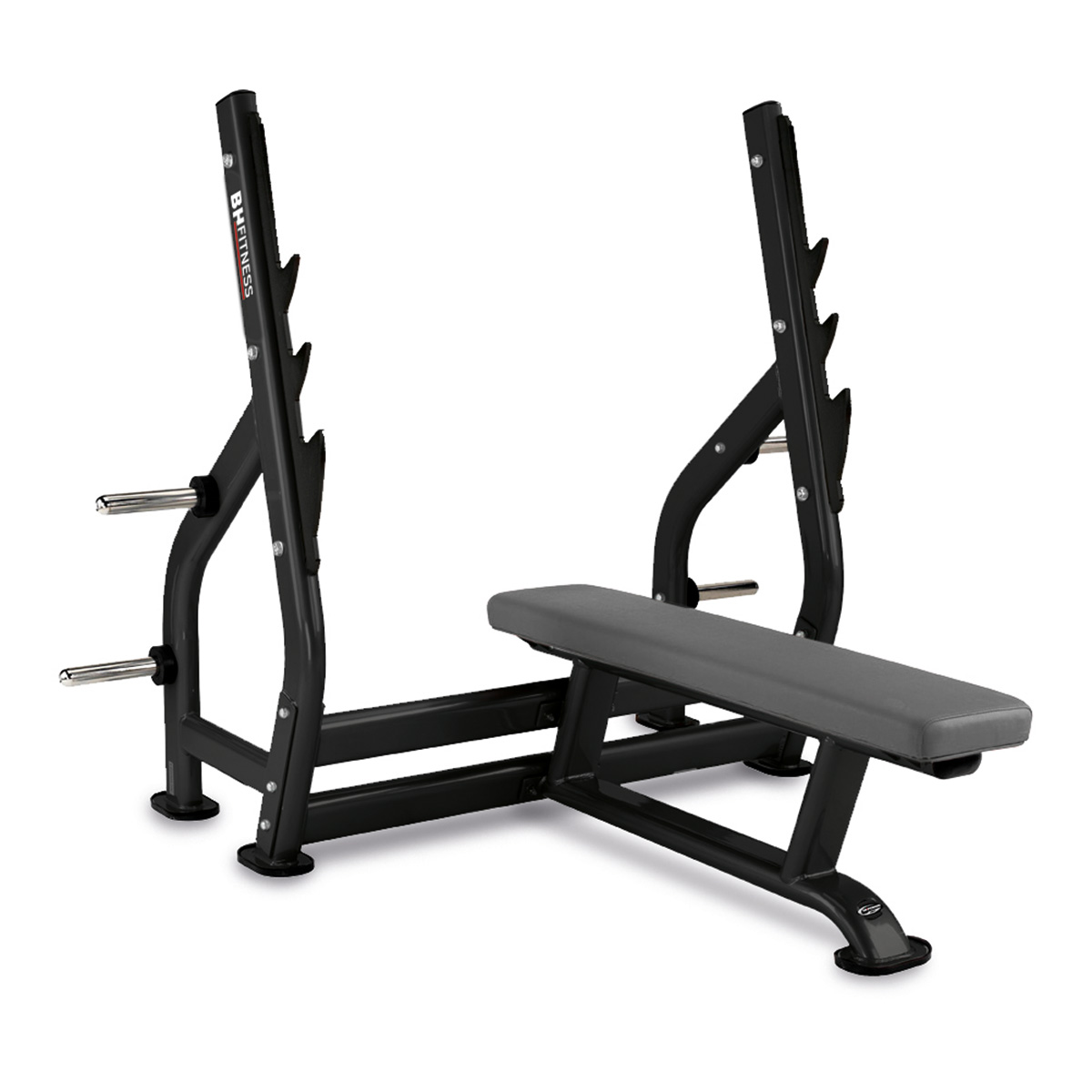 Bænkpres med Vægtskiveholdere Stål Sort – BH Fitness L815BB