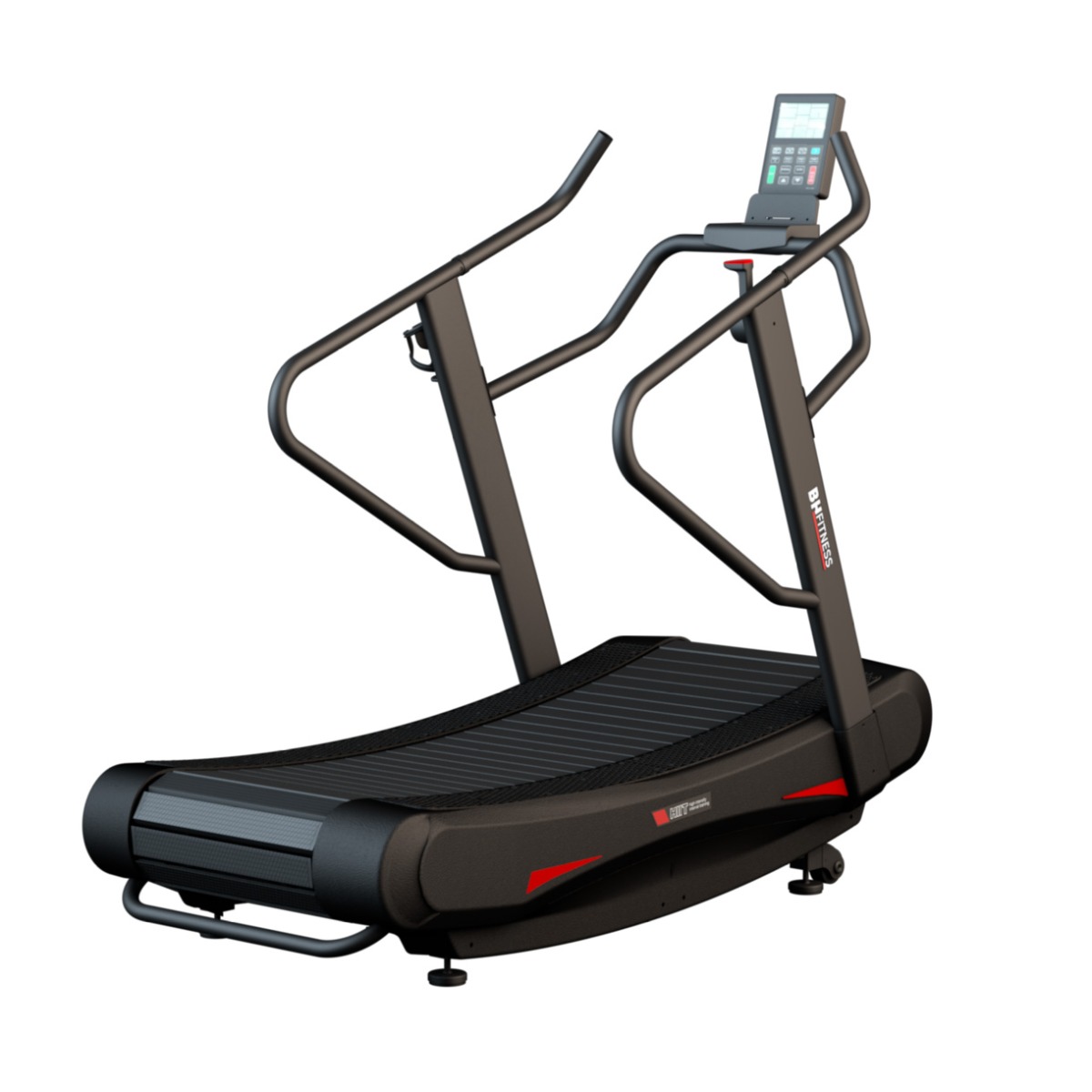 BH Fitness Løbebånd HIITMILL Selvkørende Stål Sort