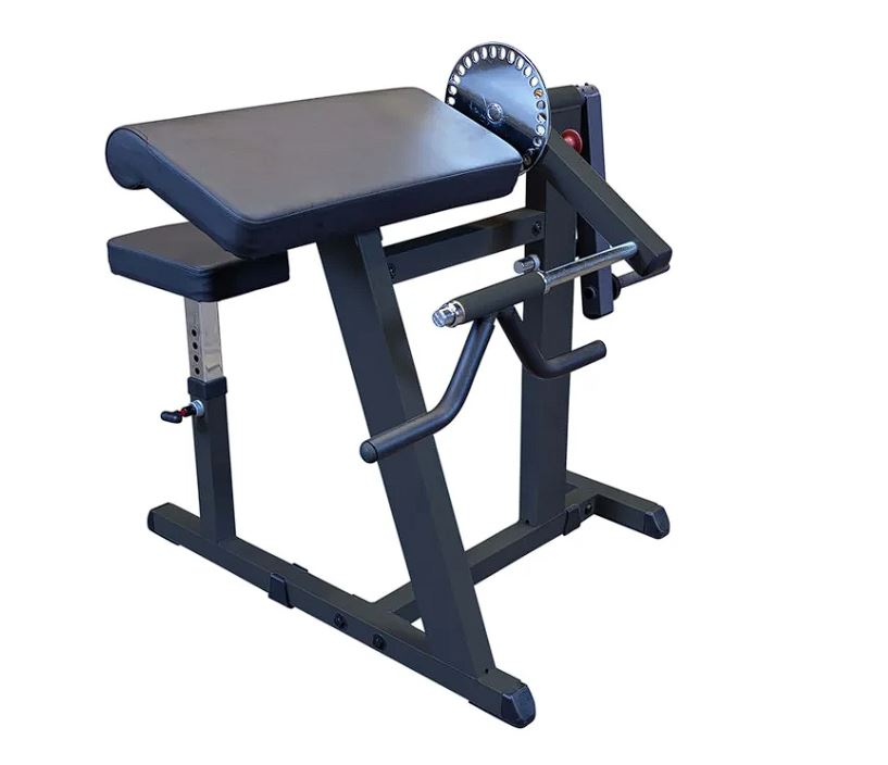 Bicepsmaskine/Tricepsmaskine Justerbar Stål Sort – Body Solid