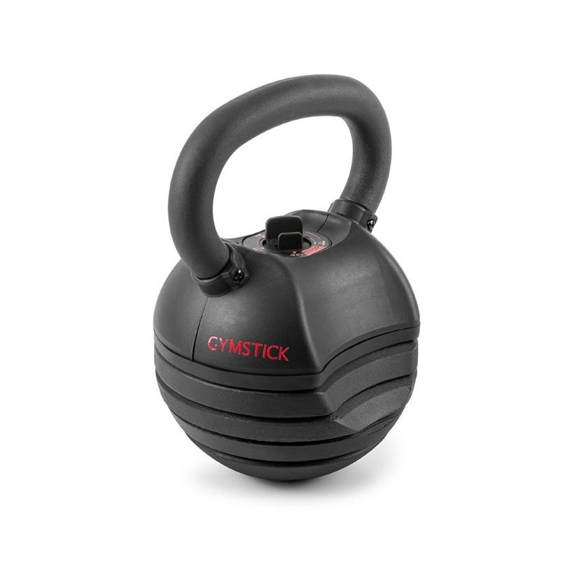 Gymstick Kettlebell Justerbar Quick-Lock 13,5 kg Stål Sort