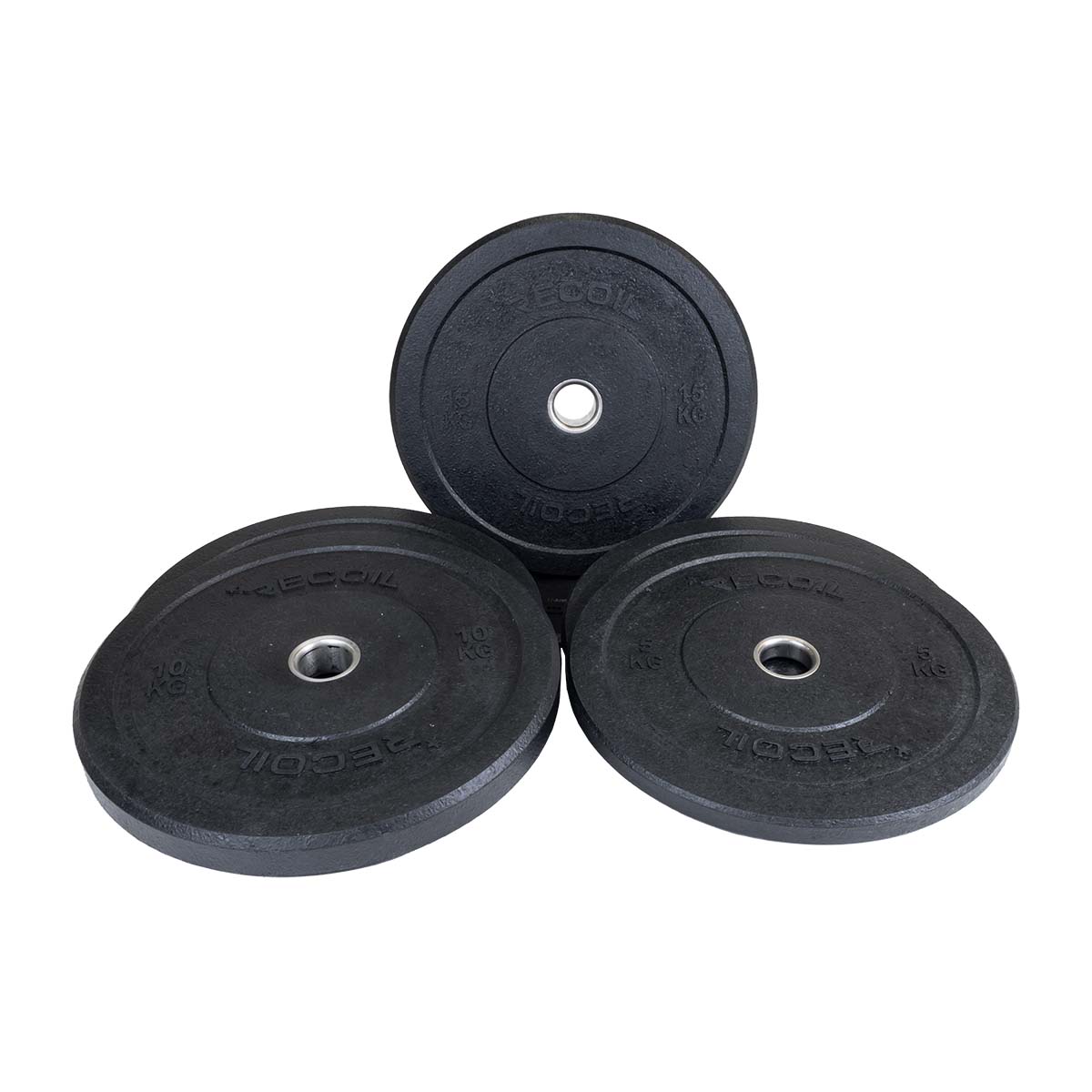 Bumper Plates Vægtsæt 60 kg Hi-Temp Gummi Sort