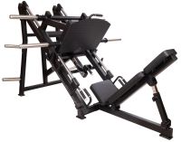 Benpress från Recoil i svart stål, komplett gymmaskin med robust konstruktion