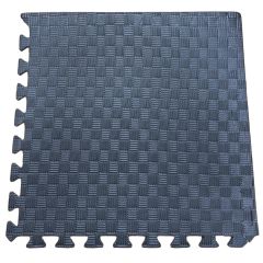 Puslespilsmåtte EVA 50x50 x 1 cm Sort (4-pak)