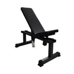 Justerbar träningsbänk i vinkel för hemmagym och garage