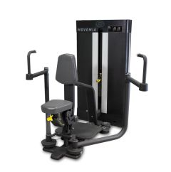 Svart Kombinerad pec-deck/baksida axlar maskin från BH Fitness