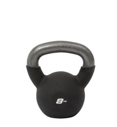 Kettlebell 8 kg med skyddande neoprenöverdrag och rejält handtag – Master Fitness.