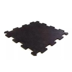 Gymgulv Puslemåtte 54x54 cm 20 mm Gummi Sort – Premium