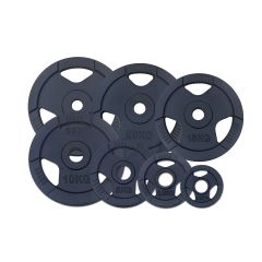 Vægtskiver Jern med Håndtag (50 mm) 1,25 – 25 kg Sort