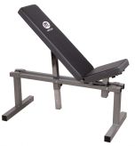 Svart silver 1 träningsbänk från master