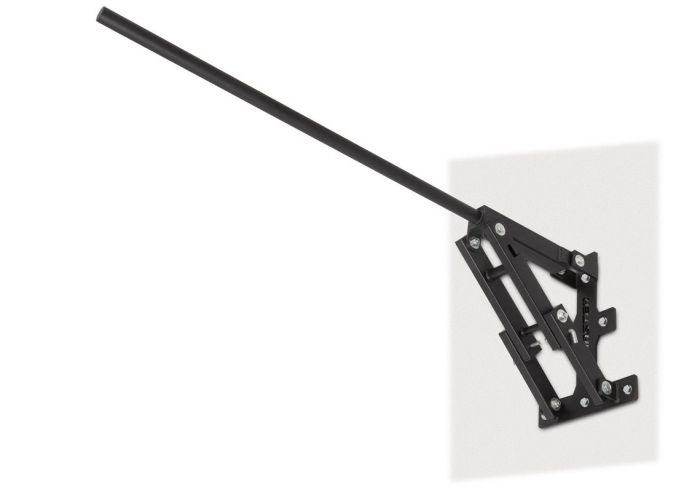 Svart uppfällbar chins stång från master