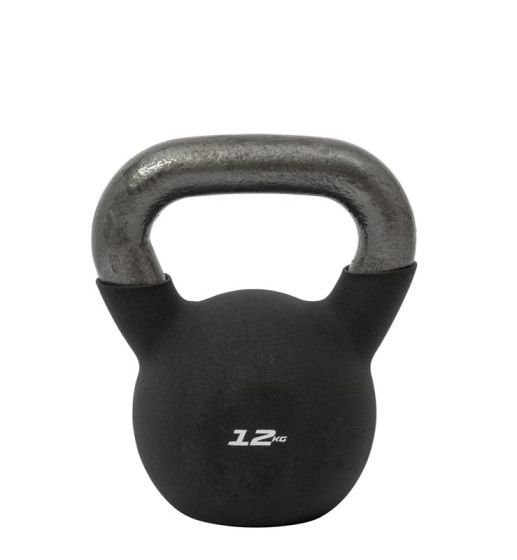 Kettlebell 12 kg med neoprenklädsel och greppvänligt handtag – Master Fitness.