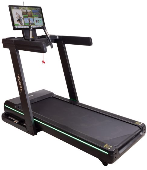 Löpband från recoil med stor skärm samt ZWIFT-kompatibelt