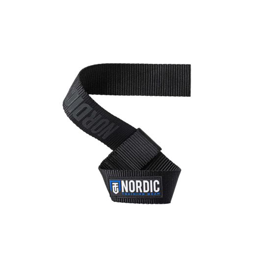 NTG Lifting Strap Nylon sedd framifrån – optimal för tunga lyft och styrketräning