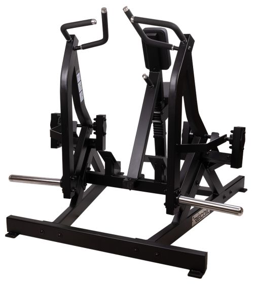 Roddmaskin för fria vikter från Recoil med robust stålkonstruktion och flera greppalternativ