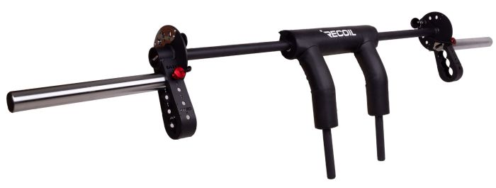 Multifunktionell safety bar från Recoil med kromad finish och fyra grepp