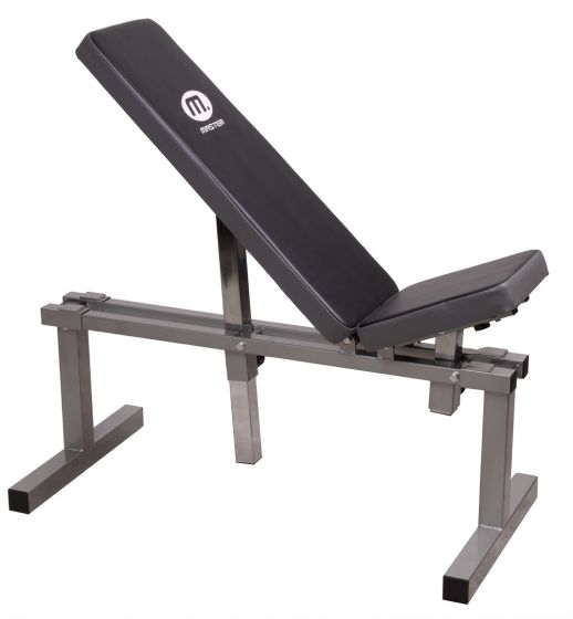 Svart silver 1 träningsbänk från master