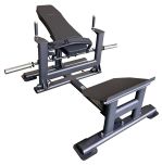 Recoil Hip Thrust maskin i stål svart med komplett översiktsvy