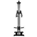 Recoil kryssdragshalva för lösa viktskivor med flera handtag monterade.