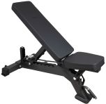 Svart ställbar träningsbänk 
