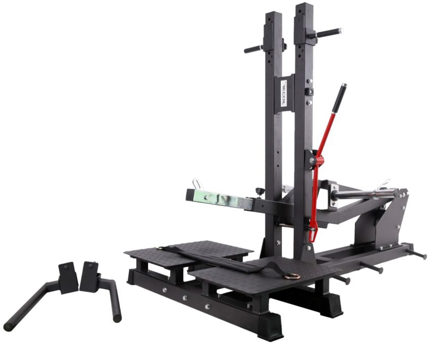 Komplett vy av Recoil Belt Squat i svart stål