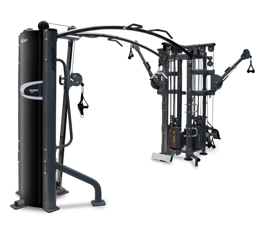 Svart multigym med kryssdrag från BH Fitness