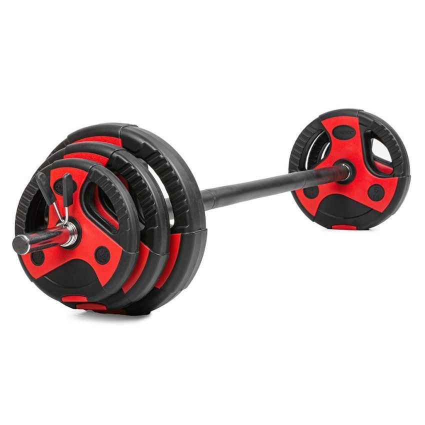 Pump set från Gymstick med sammansatt stång och viktskivor – 20 kg