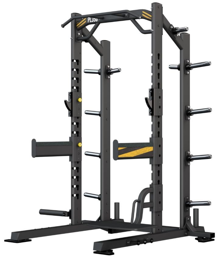 Half Rack med vikthäng från BH Fitness – helbild framifrån.