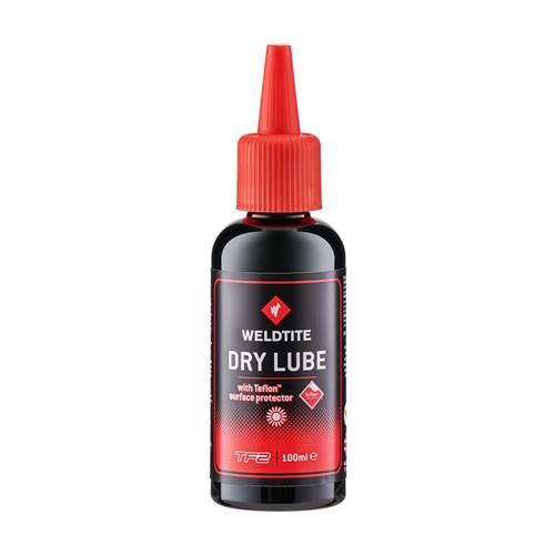 Kedjeolja Weldtite Drylube 100ml – perfekt för torra klimat, skyddar kedjan och stöter bort smuts.