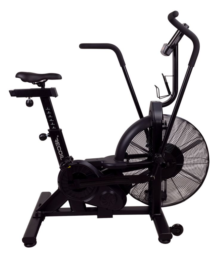 Recoil Airbike X3 från sidan med tydlig vy av fläkt och ramdesign