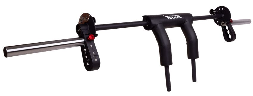 Multifunktionell safety bar från Recoil med kromad finish och fyra grepp
