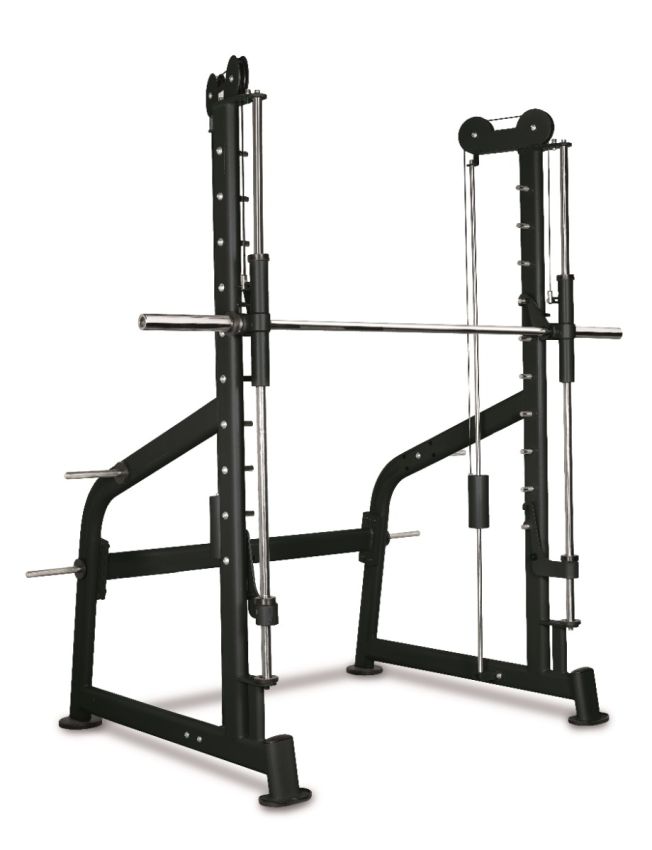 Smithmaskin från BH Fitness med motbalanserad stång, stålkonstruktion och robust ram