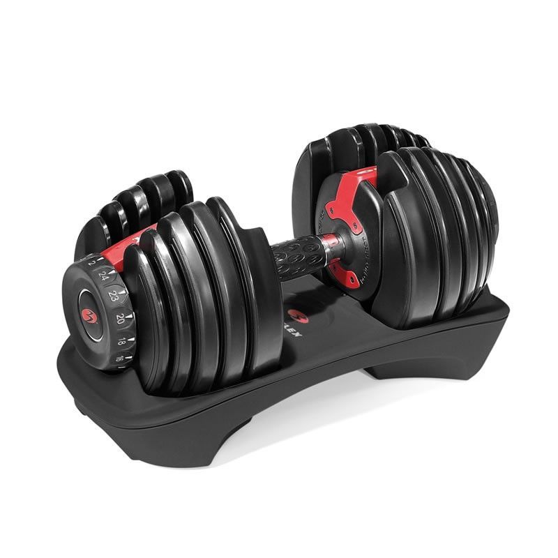 Ställbar hantel Bowflex SelectTech 552i med viktspann upp till 24 kg i kompakt ställ